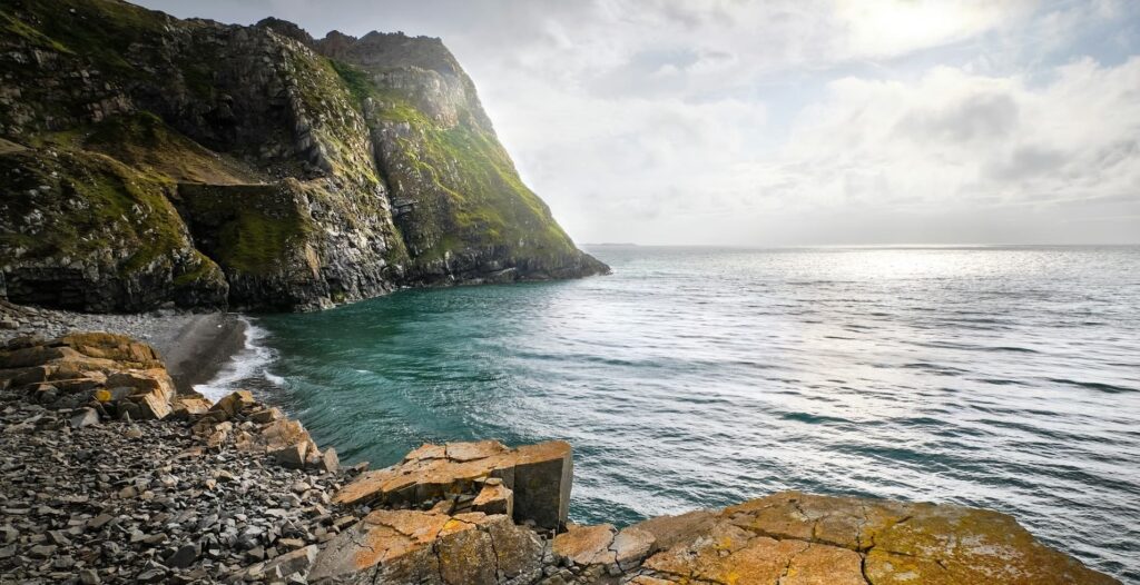 The coast of Wales, near Nant Gwrtheyrn