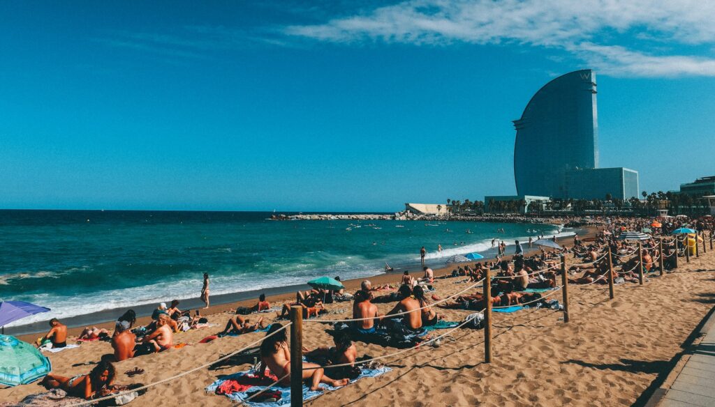 barcelona beaches before 1992