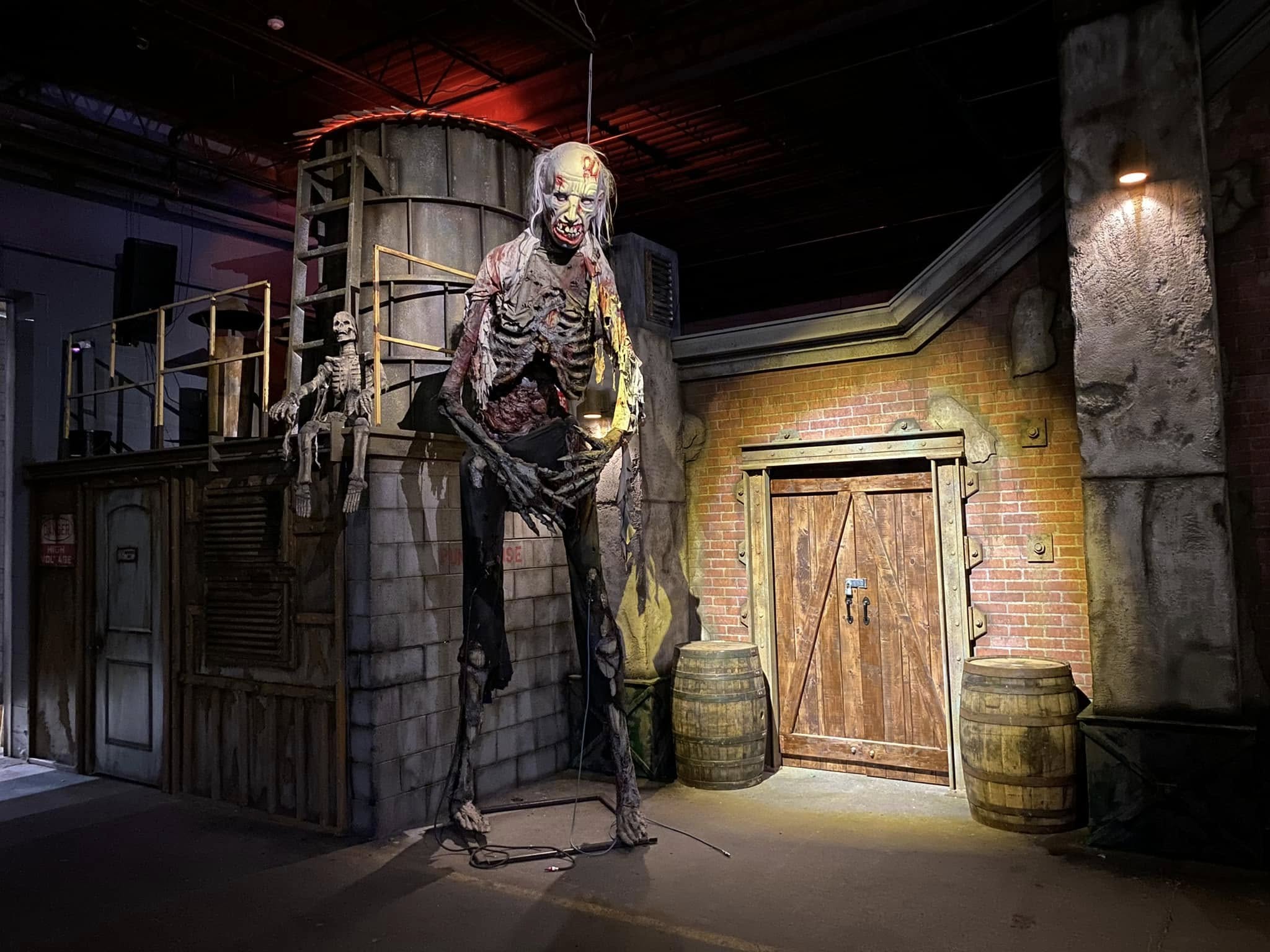 Exterior view of the Factory of Terror in Ohio, the world's largest haunted house according to the Guinness World Records.