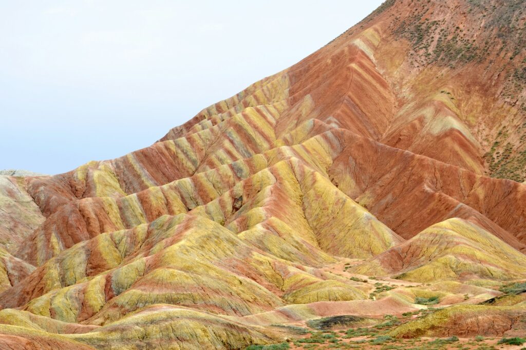 zhangye rainbow mountains