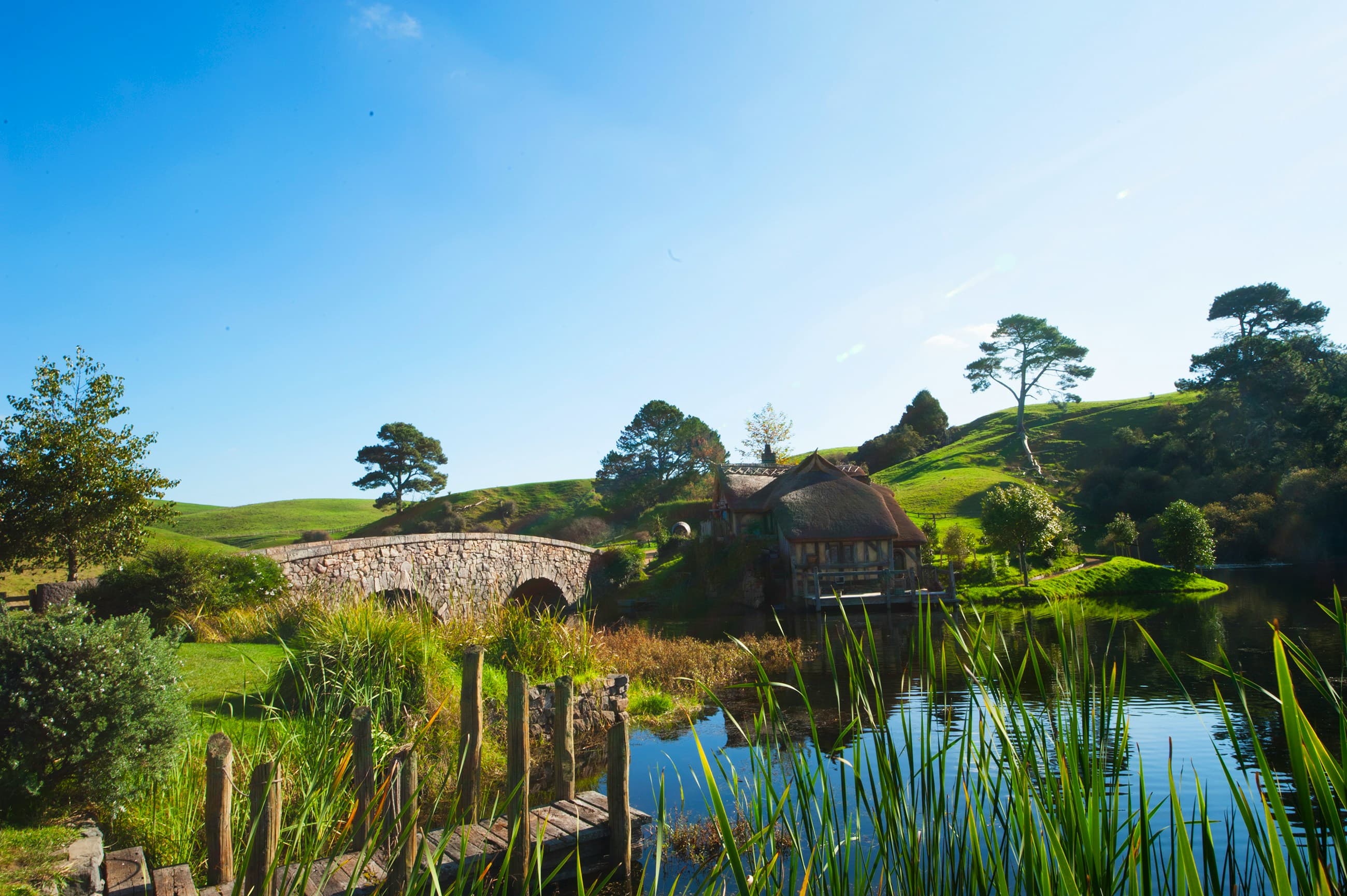 Natural environment and lakes in New Zealand, filming location for the Middle-earth movies.